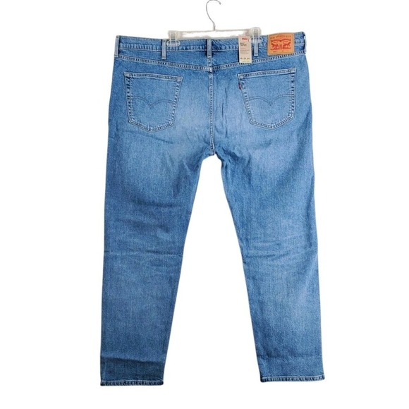 Levi's 502 Flex Taper Blue Jeans Mens 48x34 Big Tall Stretch Relaxed (47x32) NWT - Picture 4 of 12